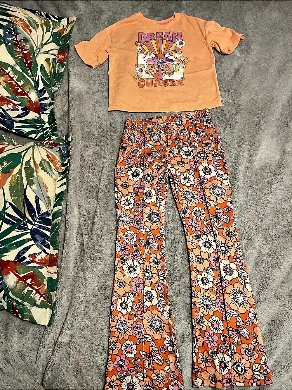 art class Floral Girls Large (10/12) Matching Set Like New